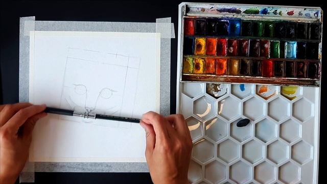 Как нарисовать кота для начинающих. Кот акварелью поэтапно. Урок по акварели смотреть онлайн