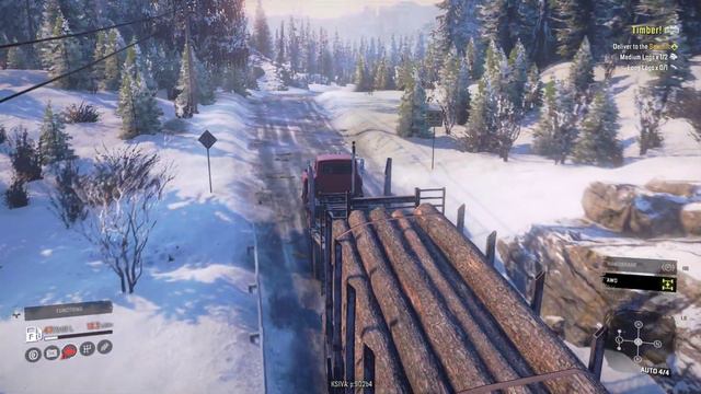 Medium Log Delivery | SnowRunner 2023 | WalkThrough | Dastaan gaming смотреть онлайн