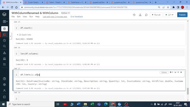 17. DataFrame Functions: Limit in Databricks | Databricks Tutorial for Beginners | Azure Databricks смотреть онлайн