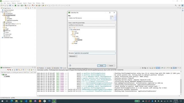 Spring Tool Suite - Run Spring Boot application with specific profile смотреть онлайн