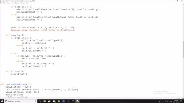 Pygame Tutorial #8 - Scoring and Health Bars смотреть онлайн