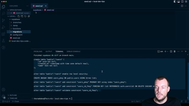 Generate SQL with the Supabase Studio locally смотреть онлайн