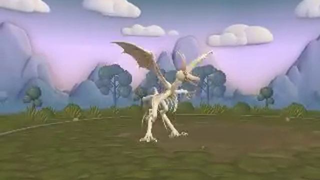 My new Spore creation..... Skeleton Dragon. смотреть онлайн