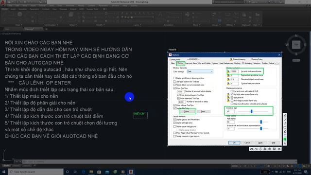 AUTOCAD 2018. TẬP 1. Thiết lập các định dạng cơ bản cho người mới học. LỆNH OP ( OPTION) смотреть онлайн