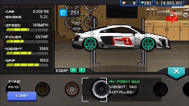 Racing Audi R8 LMS Build in Pixel Car Racer смотреть онлайн