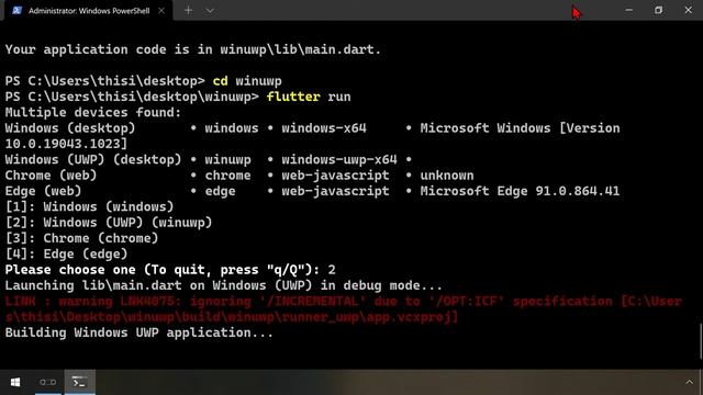 Flutter For Windows UWP смотреть онлайн