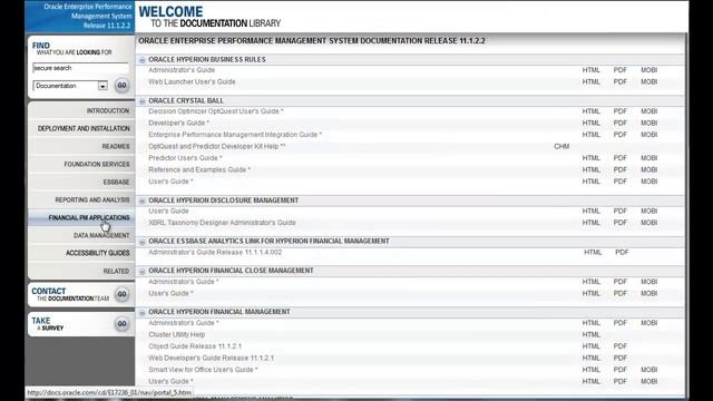 Overview: Using Oracle Technology Network (OTN) to find EPM Product Documentation смотреть онлайн