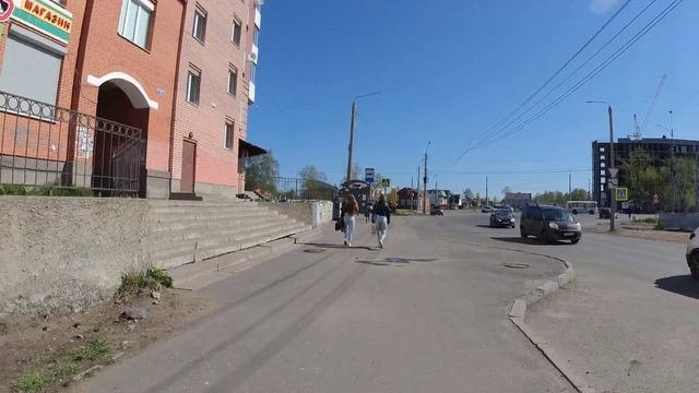 Прогулка по Архангельску. Кемский. Соломбала. Кузнечевский мост. Дворы Гагарина. 31.05.2022 смотреть онлайн