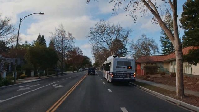 Driving around Bay Area (Palo Alto), California - 4K смотреть онлайн