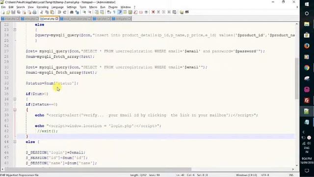 PART 2 : How to Implement Email Verification Link using PHP || By Stars Infotech Services смотреть онлайн