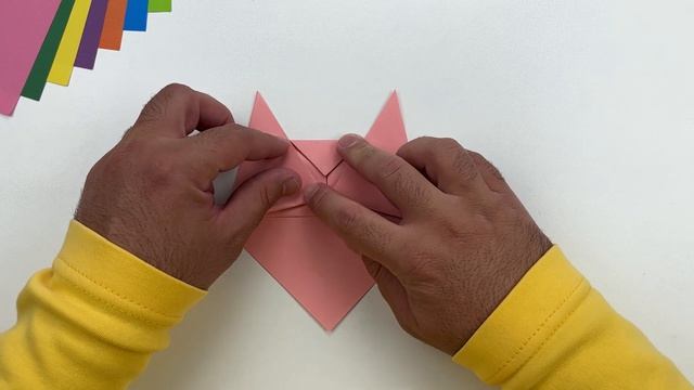 Easy origami cat - Origami cat face - Paper crafts смотреть онлайн