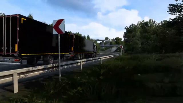 Euro Truck Simulator 2 Доставка и новый уровень и куча резких торможении! смотреть онлайн