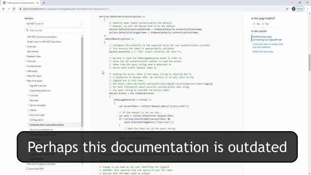 Add Authentication to a SignalR Application - WPF AND SIGNALR IN .NET CORE смотреть онлайн