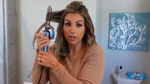 Quick & Easy Hair curling tutorial. How I curl my hair for lots of volume & loose curls смотреть онлайн