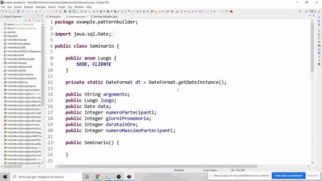 Pattern Builder in Java смотреть онлайн