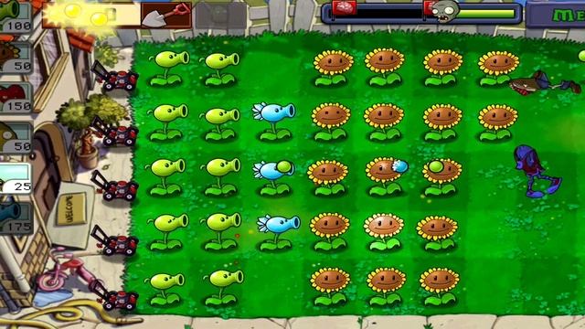 Plants vs Zombies ADVENTURE DAY Shoots Frozen Peas vs Zombies Level-7 Kodhh18 Games?? смотреть онлайн