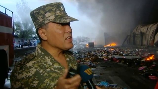 В Алматы сгорела 
