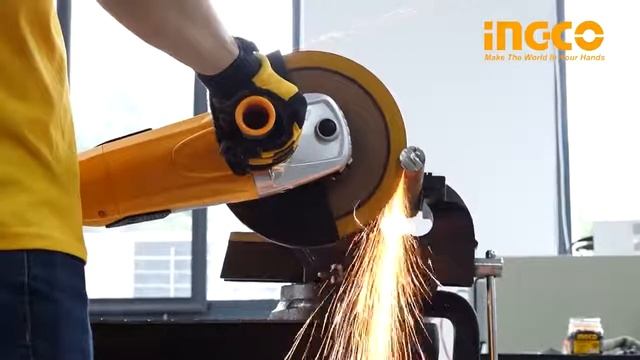 Угловая шлифовальная машина INGCO AG23508 смотреть онлайн
