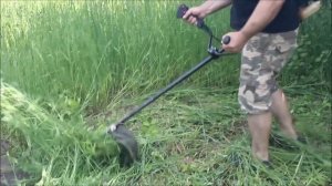 Мотокоса, тример, Косим высокую траву диском .Yamamoto SRM-520 PRO