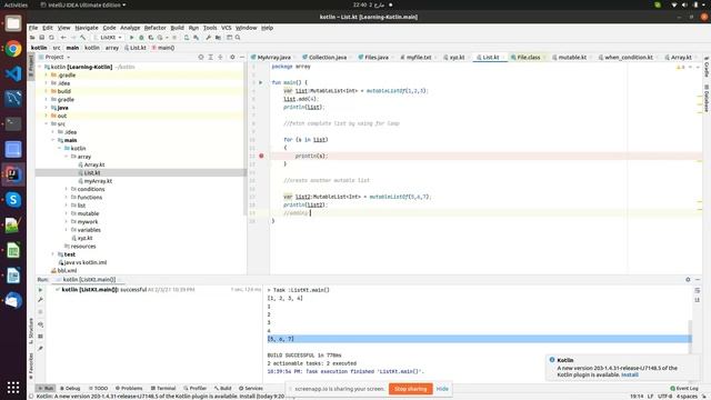join two lists in Kotlin practical work смотреть онлайн