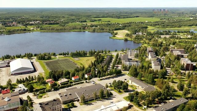 TORNIO -  FINLAND From Air + Haparanda (Sweden) Drone Scenery
