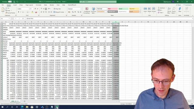 from spectra to kinetics 02 - quickly combining data in txt files into a single excel file смотреть онлайн