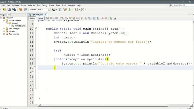Try Catch en Java смотреть онлайн