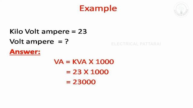 How To Convert kilo volt ampere(KVA) TO volt ampere (VA) ? | Explained in Tamil смотреть онлайн