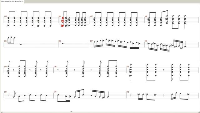 Guitar Score+Tab+midi - Frevo Rasgado - Paco De Lucia & John McLaughlin смотреть онлайн
