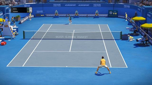 Tennis World Tour - Rafael Nadal vs Roger Federer - PS4 Gameplay смотреть онлайн