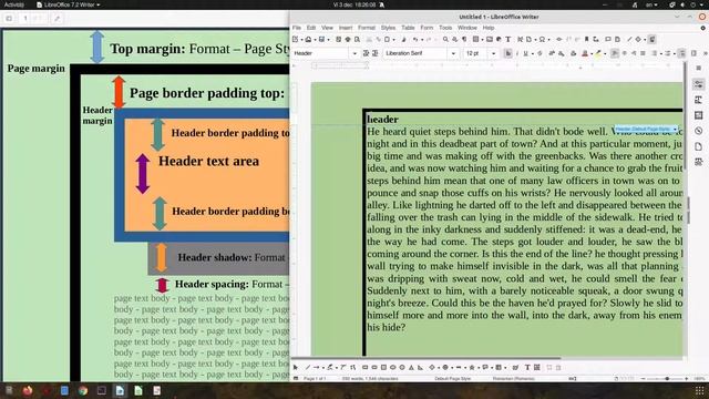 Top elements in a page in LibreOffice Writer смотреть онлайн