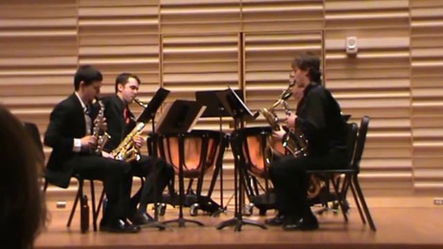 Quartet Opus 109 - Alexander Glazunov - Fredonia Saxophone Ensemble смотреть онлайн