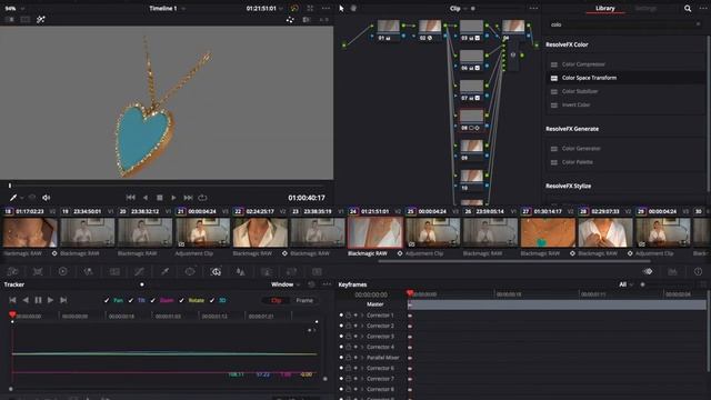 Обработка и колористика ювелирных изделий в видео в Davinci Resolve смотреть онлайн