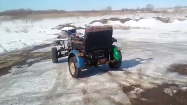 Самодельный квадроцикл с двигателем от Оки смотреть онлайн