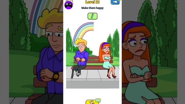 Blind love level 21Funny gameplay walkthrough | All levels | android, iOS mobile | new update#short смотреть онлайн