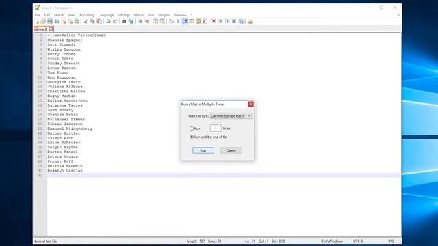 TUTORIAL: How to Make an Notepad++ Macro that Adds or Deletes Lines смотреть онлайн