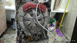 Ремонт. Не сливает, не нагревает воду. Тэн, помпа, экобол. Стиральная машина Zanussi Electrolux.