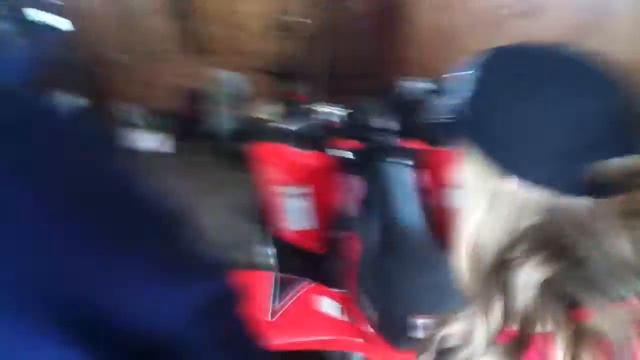 Gabrielle's fourwheeler with the numbers and fender decals смотреть онлайн