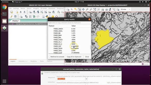 Making rasters from vectors using GRASS GIS смотреть онлайн