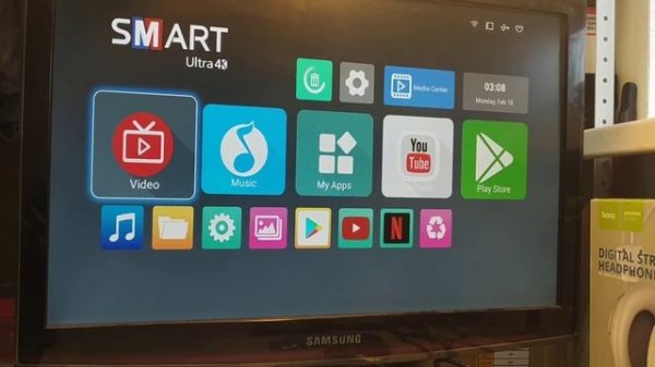 Android TV box A5X Max первое включение