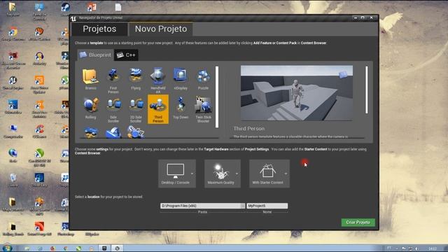 Introdução - Unreal Engine 4 - PTBR - Aula 01 смотреть онлайн