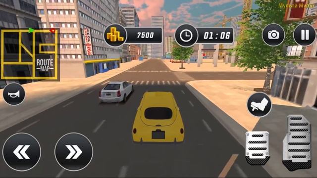 US Taxi Driver: Yellow Car City - Best Android Gameplay смотреть онлайн