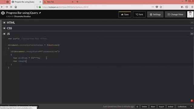 Progress Bar like Youtube | webdlabs | weblab | Html | CSS | jQuery | JS смотреть онлайн