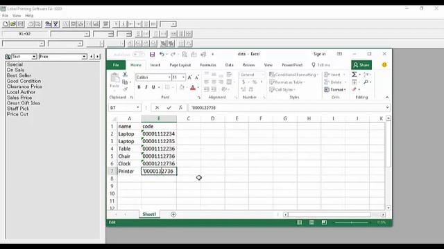 How to import data from excel to Label Printing Software смотреть онлайн