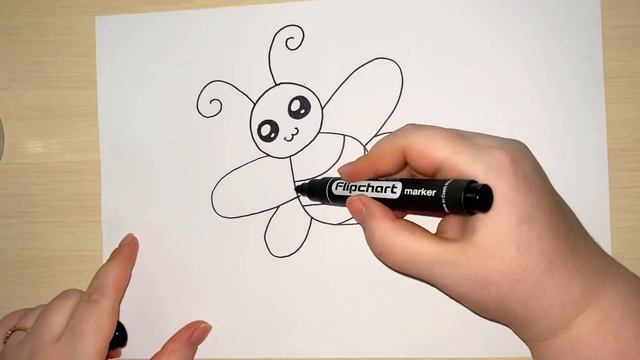 Как нарисовать пчелу - рисование для детей смотреть онлайн