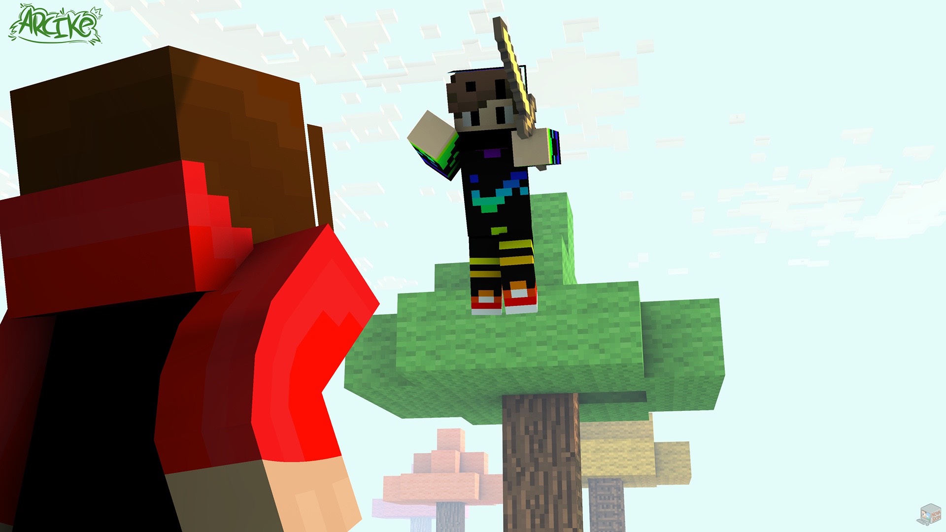 Играем в SkyWars и BedWars в Майнкрафте на сервере Mineblaze смотреть онлайн