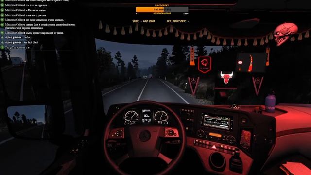 Euro Truck Simulator 2 _1.45/на руле PXN V10/Суровая Россия смотреть онлайн