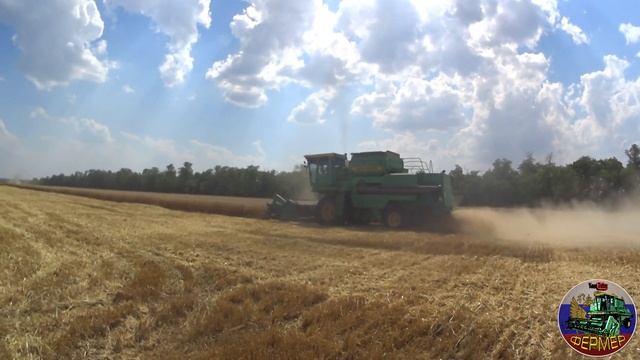 Уборка пшеницы в Краснодарском крае 2018. ДОН-1500Б смотреть онлайн