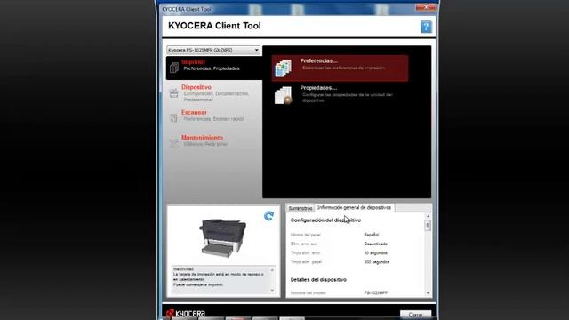 Buzón de impresión Kyocera aquarius смотреть онлайн