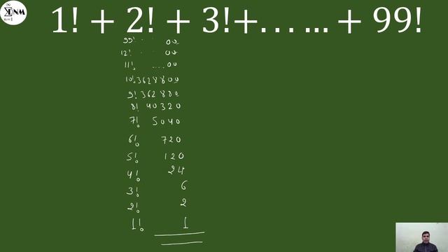 Unit Digit of Sum of Factorial 1 to 99 | Sum of Factorial смотреть онлайн